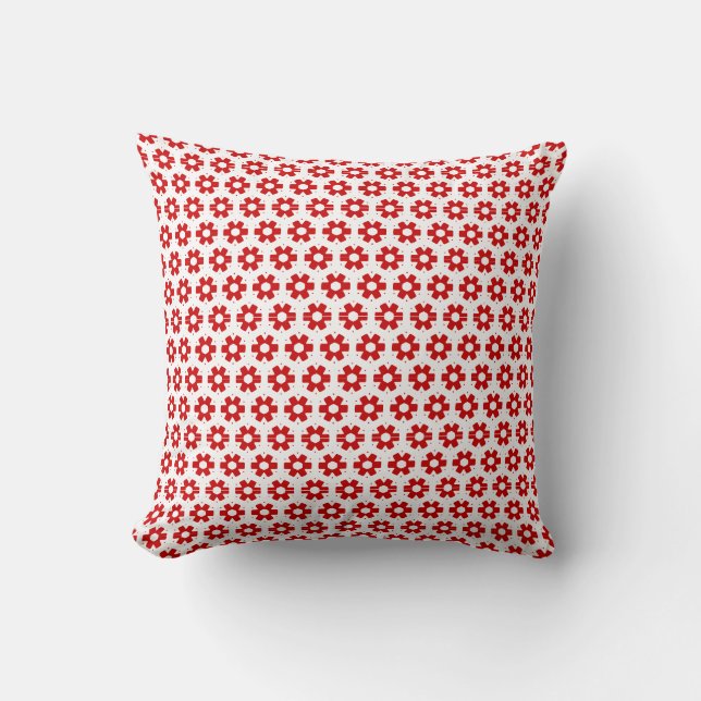 Coussin - Florets rouges (Recto)