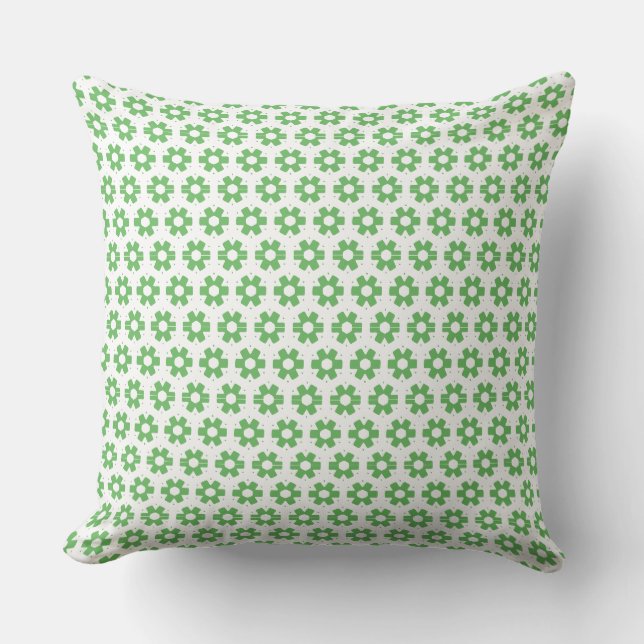 Coussin - Florets verts (Recto)