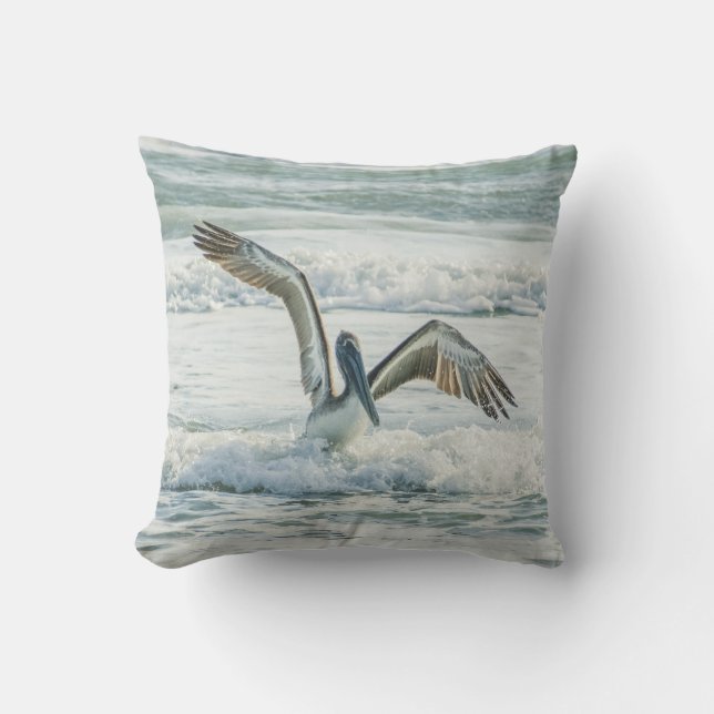 Coussin Floride Pelican Ocean Waves Outdoor Theflow (Recto)