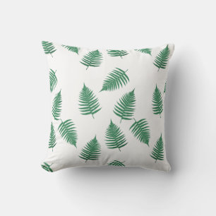 Coussin Flottant Vert Fern Feuille Motif Cushion