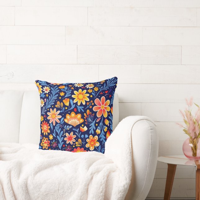 Coussin Flourissement et lueur 20x20 Jeu d'oreiller (Canapé)