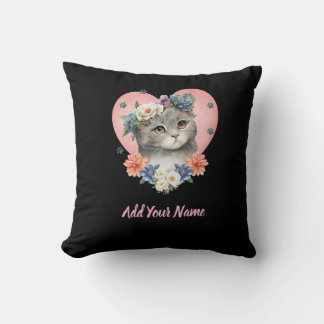 Coussin Flower Cat Tshirt