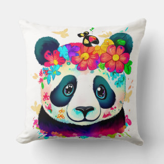 Coussin Flower Panda