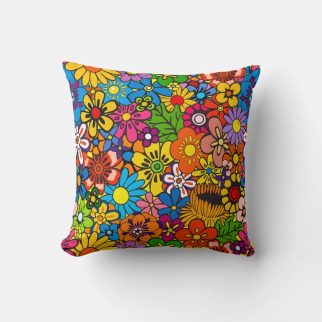 Coussin Flower power ! (Recto)