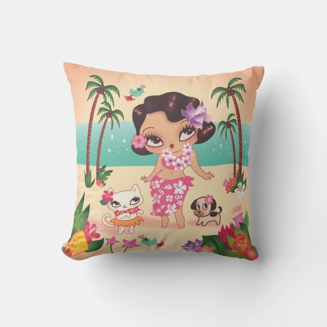 Coussin Fluff Hula Lulu (Recto)