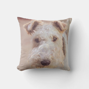 Coussin Fluffy Airedale Welsh Terrier Type Chien Chien Chi