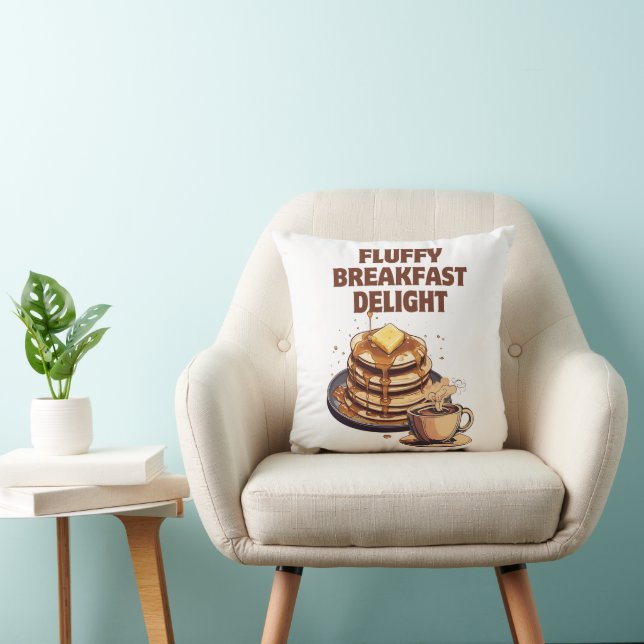 Coussin Fluffy Pancake Petit déjeuner délicieux (Chaise)