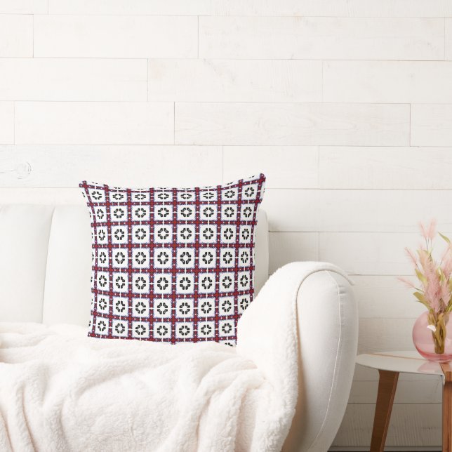 Coussin Fluffy Stripes Floral (Canapé)