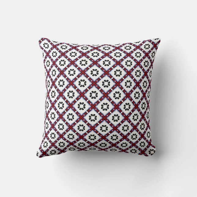 Coussin Fluffy Stripes Floral (Verso)