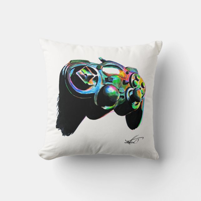Coussin Fluorescente commande de playstation (Recto)