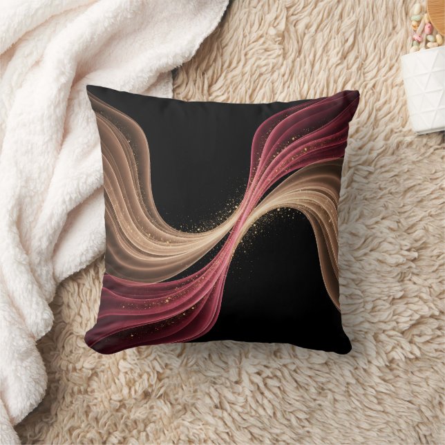 Coussin Flux Éternel d'Amour — Art Romantique Abstrait (Couverture)