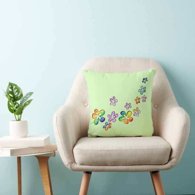 Coussin Flux flottants d'alimentation en fleurs 1 (Chaise)
