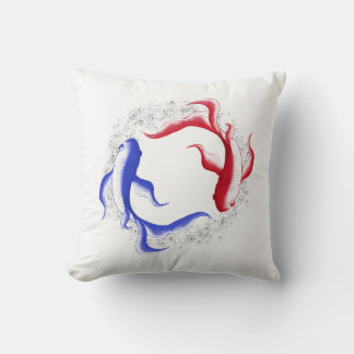 Coussin Flux martial abstrait Yin Yang art martial