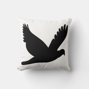 Coussin Flying dove silhouette