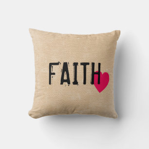 Coussin FOI avec coeur