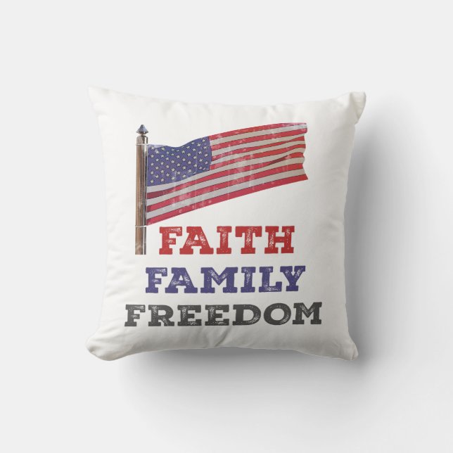 Coussin Foi Liberté familiale (Recto)