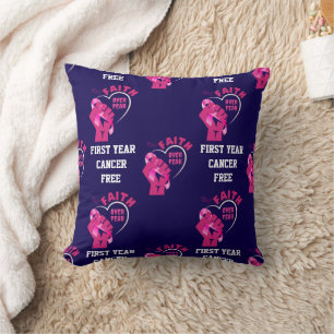 Coussin FOI SUR LA PEUR Cancer du sein Anniversaire libre
