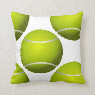 Coussin folâtre le carreau de balles de tennis