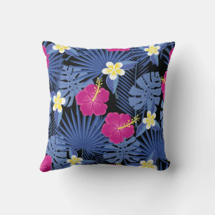 Coussin Foliage Floral Tropical Hawaiian