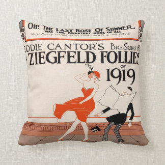 Coussin Folies 1919 de Ziegfeld de cru