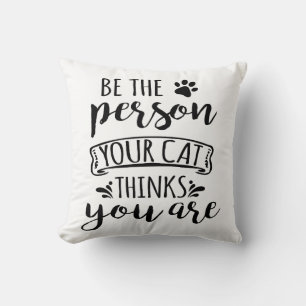 Coussin Folle de chats Dame folle de chats Maman Papa chat