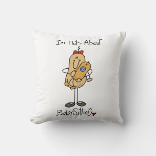 Coussin Folle de la garde d'enfants T-shirts et Cadeaux