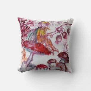 Coussin FOLLET MAGIQUE DE CHAMPIGNONS Imaginaire Floral Ro