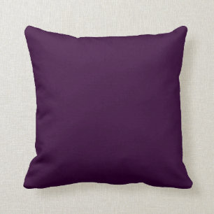 Coussin foncé mou pourpre solide de plaine de