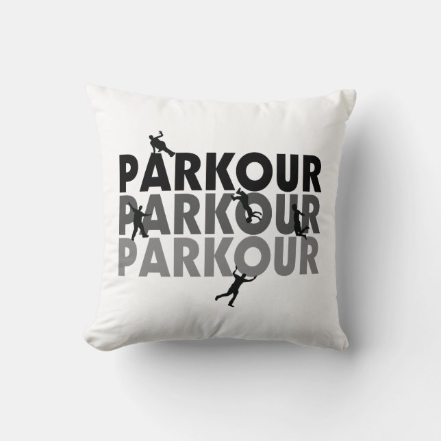 Coussin Fonctionnement libre de Parkour (Recto)