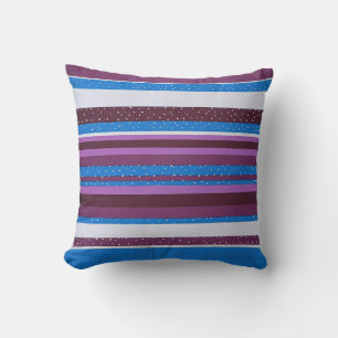 Coussin Fond à motif rayé vibrant