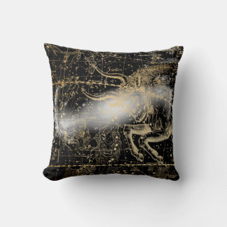 Coussin Fond de carte céleste étoilé vintage