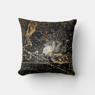 Coussin Fond de carte céleste étoilé vintage