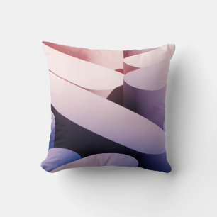 Coussin Fond de maquette abstrait minimal. Bleu et rose