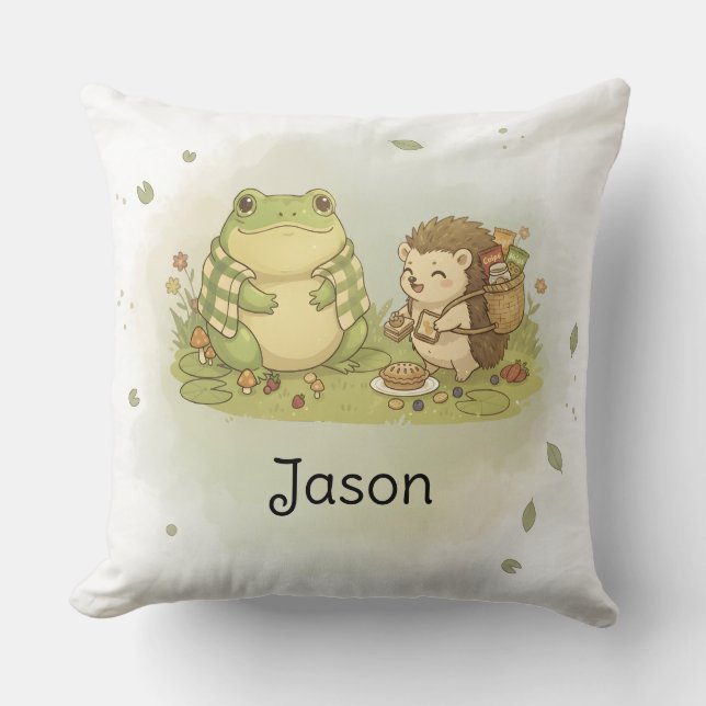 Coussin Fond d'écran personnalisé 1 Hazel le hérisson (Recto)
