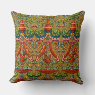 Coussin fontaine sphynx ailes du XVIe siècle frondes de fl
