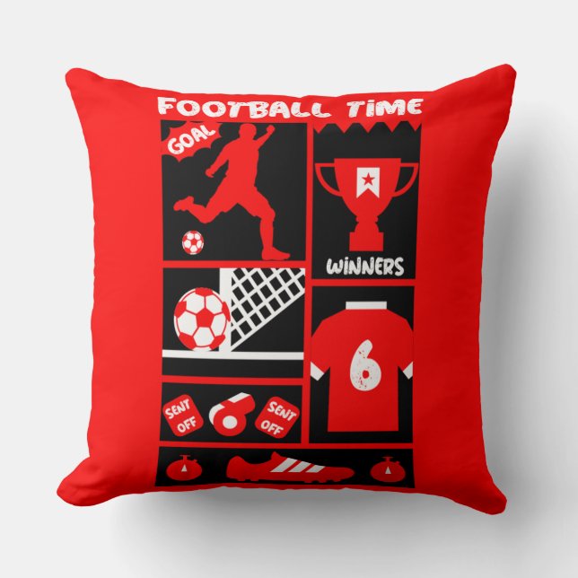 Coussin Football britannique (Recto)