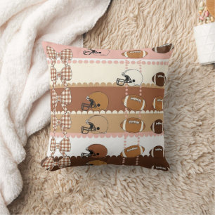 Coussin Football Coquette à motif léopard (5)
