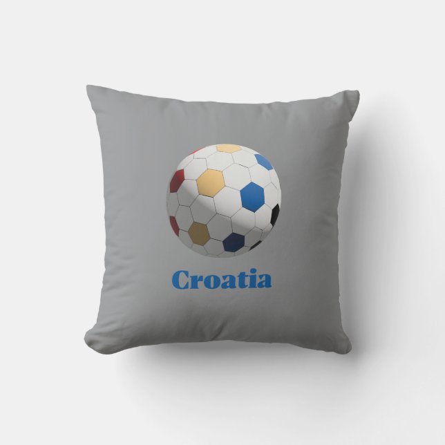 Coussin Football Croatie (Recto)