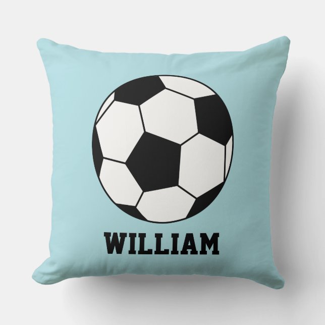 Coussin Football Football Sports Joueur Nom personnalisé (Recto)
