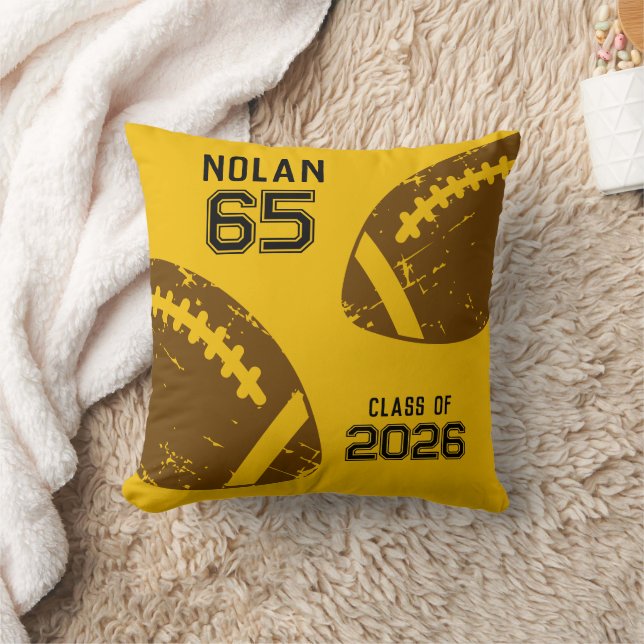 Coussin Football personnalisé Joueur principal Nombre Clas (Couverture)