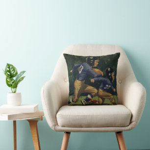 Coussin Football Vintage, Enfants, Garçons Jouant au Sport