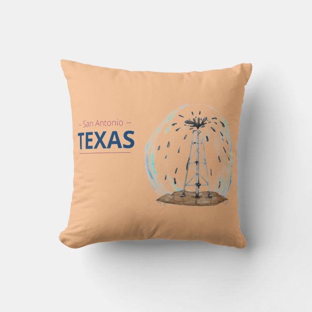 Coussin Forage pétrolier San Antonio Texas (Recto)