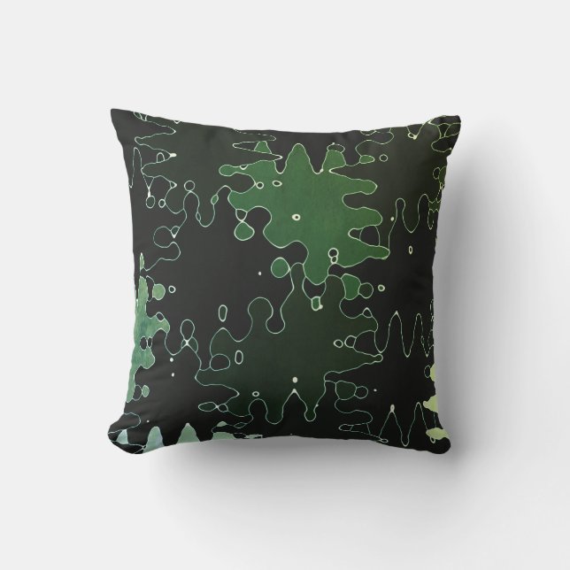 Coussin Forest Green Moderne Unique Tendance Rustique (Recto)