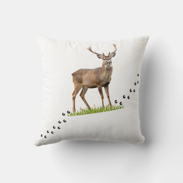 Coussin Forest Soul Deer - Throw Pillow (Verso)