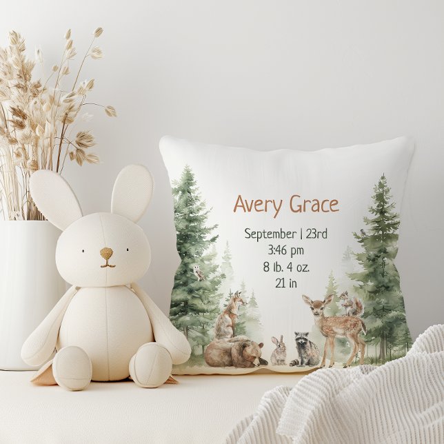 Coussin Forest Woodland Animals Baby Détails (Créateur téléchargé)