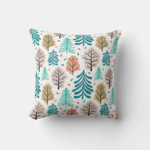 Coussin Forêt Automne : Enchantée Scène Sans Seamless.