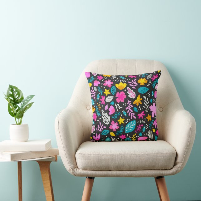 Coussin Forêt colorée 16x16 (Chaise)