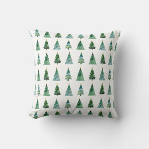 Coussin Forêt d'arbres de Noël
