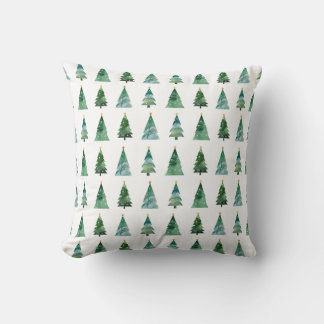 Coussin Forêt d'arbres de Noël