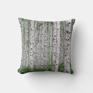 Coussin Forêt de Birch Nature